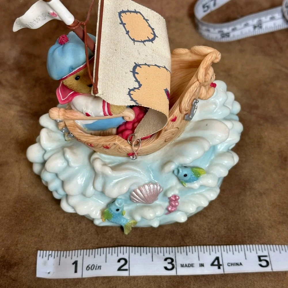 Cherished Teddies Rocking Musical Figurine. “Set Sail Toward New Adventures” - Picture 13 of 15